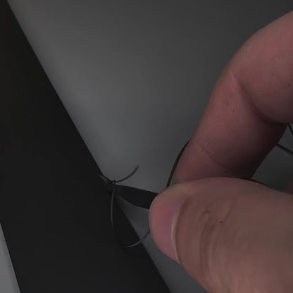 Stitched Leather Belt - 1.5" - Black